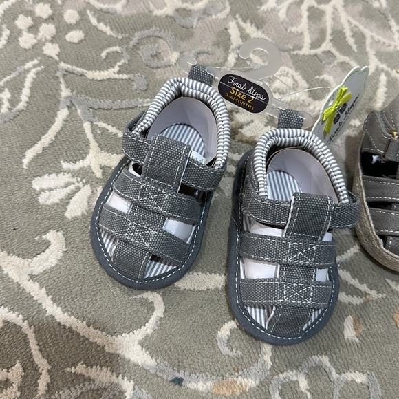 💕 Stepping stones first steps gift baby shoes pair NWT $34 sz 2 3-6 months 💕 - Picture 2 of 13